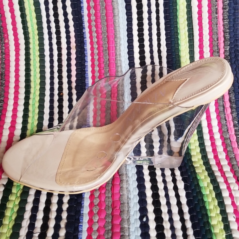 🔥🔥 Firm Clear PVC Wedge Mule - Picture 6 of 8